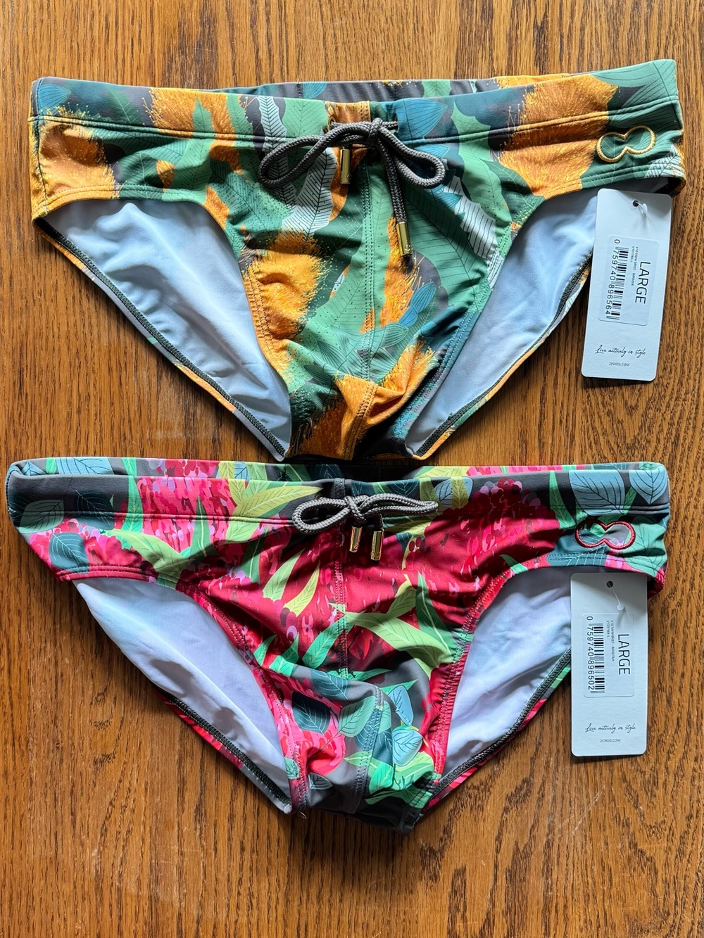 Men’s 2EROS V10 Swim Briefs Bundle (L) - Banksia and Waratah